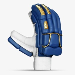 Royal Blue/Gold Batting Gloves