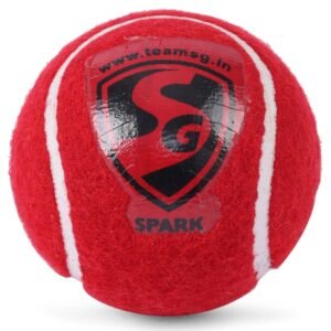 SG Spark Heavy Cricket Tennis Ball (Red)