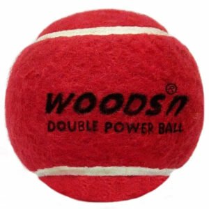 Woods Double Power Red Hard Tennis Cricket Ball